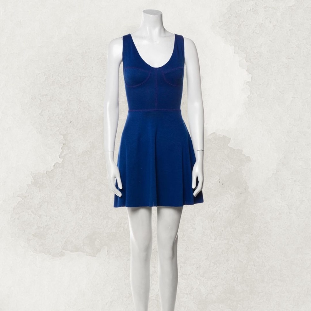 Reformation A-line Mini Dress - Blue - Size Medium